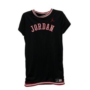 Jordan Black Mesh Jersey Dress Girls Size Large 12-13 years Athletic Casual